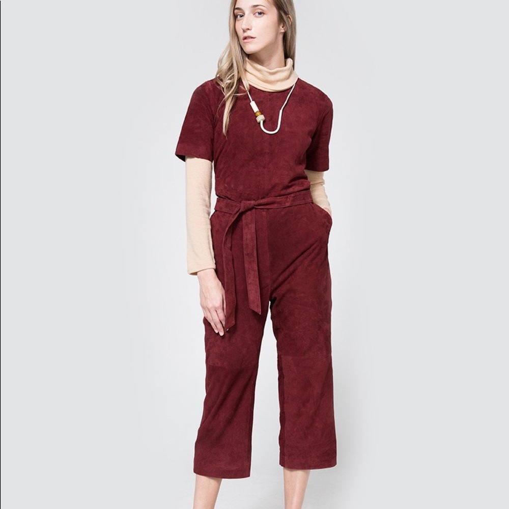 Just Female Rufus Jumpsuit In Oxblood - Picture 4 of 7